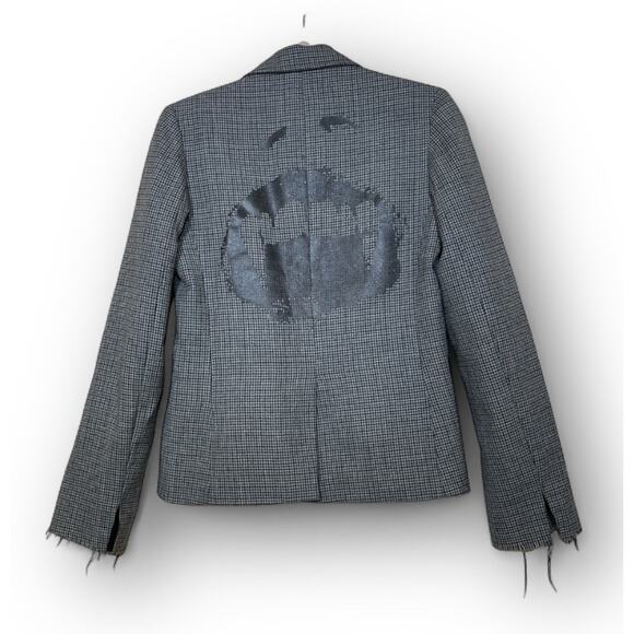 Libertine by Johnson Hartig and Cindy Greene Women Blazer Jacket Sz L Gray - Picture 1 of 6